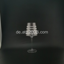 Weißweinglas mit mattiertem Stiel